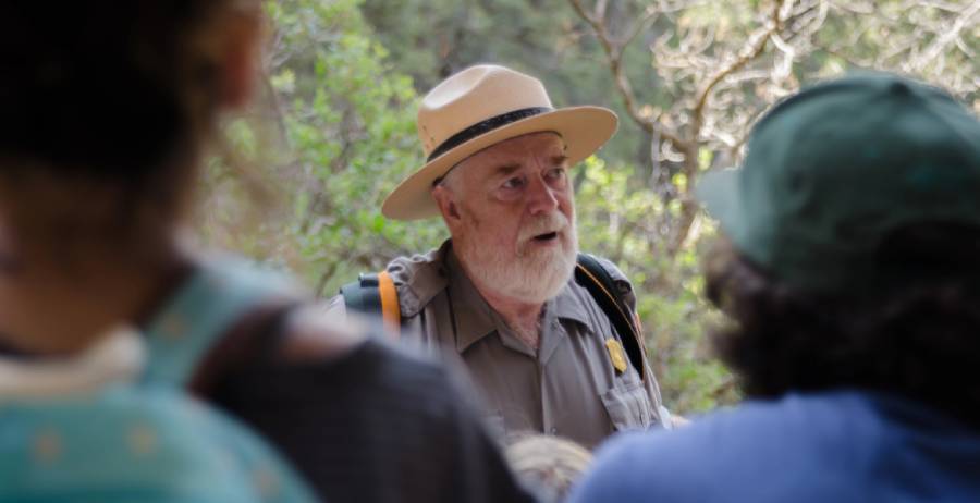 Interpretive Park Ranger Giving a Tour